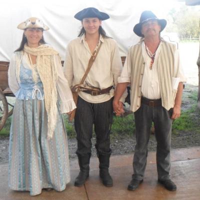 Sandrine, Jacky et Loup Blanc